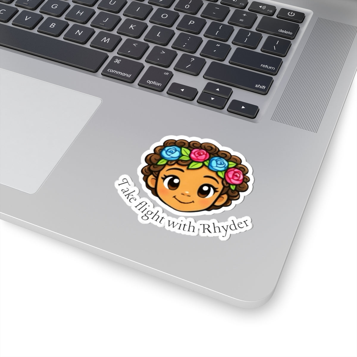 Rhyder the Fairy Sticker — African American Fairy Kiss-Cut Vinyl Sticker