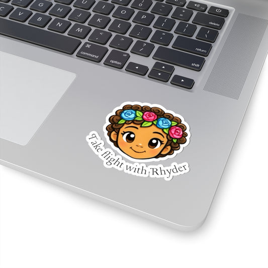 Rhyder the Fairy Sticker — African American Fairy Kiss-Cut Vinyl Sticker