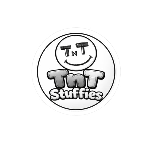 Tnt Stuffies Logo Sticker — Round Kiss-Cut Vinyl Decal