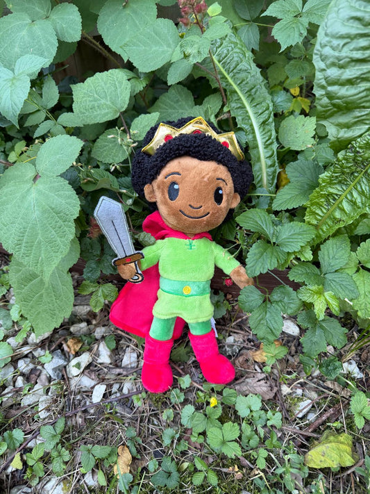 Thayer the Monster Slayer| African American Knight Plush Stuffie